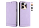 Custodia Per Oppo Reno15 Pro, Custodia Retro In Finto Cuoio Flip Con Supporto E Slot Per Carte Di Credito Viola