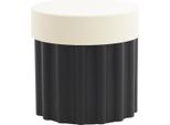 Howhomely | Tavolino Da Divano - Tavolino - 36 X 36 X 37 Cm - Nero Beige - Comodino - In Plastica - Minimalista E Moderno