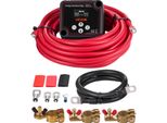 Vevor Kit Doppio Relè Staccabatteria, 12 V, 140 A, Relè Sensibile Alla Tensione Vsr Con Voltmetro, Schermo Lcd, Interruttore Staccabatteria, Compatibile Con Batterie Al Piombo, Per Utv, Atv