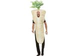 Smiffys - Costume Per Uomo/Donna Unisex, Disegno Natalizio SM1124 (Taglia Unica) (Marrone/Bianco/Verde)