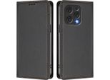 Custodia In Pelle Per Doogee N55 Plus, Custodia Magnetica In Finto Cuoio Con Supporto Nero