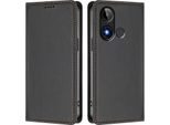 Custodia Per Telefono Cellulare Per Blu C9, Flip Cover In Finto Cuoio Antiurto Custodia Magnetica Con Supporto Nero