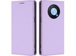Custodia Per Telefono Cellulare Per Huawei Nova Y90, Flip Cover In Finto Cuoio Antiurto Magnetica Con Supporto Viola