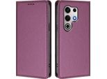 Custodia In Pelle Per Itel S25 Ultra, Custodia Flip Magnetica In Finto Cuoio Con Supporto Viola