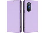 Custodia In Pelle Per Huawei Nova 9 Se/Honor 50 Se, Custodia Magnetica In Finto Cuoio Con Supporto Viola Chiaro