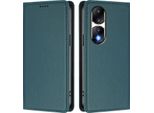 Custodia Per Telefono Cellulare Per Honor 90 Pro, Flip Cover In Finto Cuoio Antiurto Magnetica Con Supporto Verde