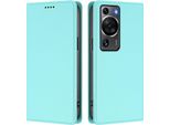 Custodia In Pelle Per Huawei P60 / P60 Pro, Custodia Magnetica In Finto Cuoio Con Supporto Verde Menta