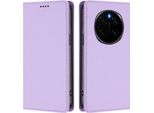 Custodia In Pelle Per Honor Magic7 Pro, Custodia Magnetica In Finto Cuoio Con Supporto Viola Chiaro
