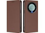 Custodia In Pelle Per Honor X9A/Magic5 Lite, Custodia Flip Magnetica In Finto Cuoio Con Supporto Marrone