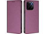 Custodia In Pelle Per Honor 400 Smart /Honor X7D, Custodia Flip Magnetica In Finto Cuoio Con Supporto Viola
