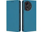 Custodia Per Telefono Cellulare Per Honor Play50, Flip Cover In Finto Cuoio Antiurto Magnetica Con Supporto Blu
