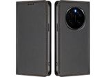 Custodia In Pelle Per Honor Magic7 Pro, Flip Case Magnetico In Finto Cuoio Con Supporto Nero