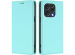 Custodia Per Telefono Cellulare Per Doogee N55 Plus, Flip Cover In Finto Cuoio Antiurto Magnetica Con Supporto Turchese