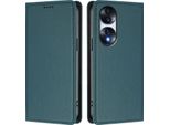 Custodia In Pelle Per Honor 70, Custodia Flip Magnetica In Finto Cuoio Con Supporto Verde