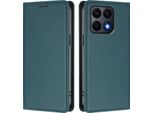 Custodia In Pelle Per Honor X8A, Flip Case Magnetico In Finto Cuoio Con Supporto Verde