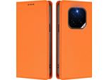 Custodia In Pelle Per Honor Gt Pro, Custodia Flip Magnetica In Finto Cuoio Con Supporto Arancione