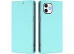 Custodia Per Iphone 11, Flip Cover In Finto Cuoio Antiurto Magnetica Con Supporto Turchese
