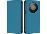 Custodia Per Telefono Cellulare Per Honor X9D/Magic8 Lite, Custodia Magnetica Antiurto In Finto Cuoio Flip Cover Con Supporto Blu