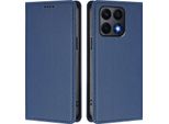 Custodia In Pelle Per Honor X8A, Flip Case Magnetico In Finto Cuoio Con Supporto Blu Scuro