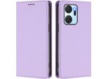 Custodia In Pelle Per Honor X7A, Flip Case Magnetico In Finto Cuoio Con Supporto Viola Chiaro