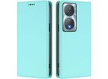Custodia In Pelle Per Honor X7B 4G/X7B 5G/Honor 90 Smart, Custodia Flip Magnetica In Finto Cuoio Con Supporto Verde Menta