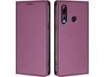 Custodia In Pelle Per Honor 20 Lite/Honor 10I, Custodia Flip Magnetica In Finto Cuoio Con Supporto Viola