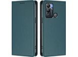 Custodia In Pelle Per Infinix Hot 12I / Hot 20I, Custodia Flip Magnetica In Finto Cuoio Con Supporto Verde