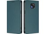 Custodia In Pelle Per Motorola Moto G Power 2021, Custodia Magnetica In Finto Cuoio Con Supporto Verde