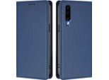 Custodia Per Telefono Cellulare Per Huawei P30, Flip Cover In Finto Cuoio Antiurto Magnetica Con Supporto Blu Scuro