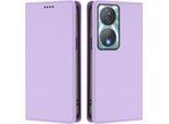 Custodia Per Cellulare Per Honor X7B 4G/X7B 5G/Honor 90 Smart,Poliuretanoleather Flip Cover Custodia Magnetica Antiurto Con Supporto Viola
