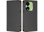 Custodia Per Telefono Cellulare Per Itel P55 5G, Flip Cover In Finto Cuoio Antiurto Magnetica Con Supporto Nero