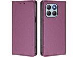Custodia Per Telefono Cellulare Per Honor X8B, Flip Cover In Finto Cuoio Antiurto Magnetica Con Supporto Viola