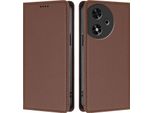 Custodia Per Telefono Cellulare Per Honor Play50, Flip Cover In Finto Cuoio Antiurto Magnetica Con Supporto Marrone