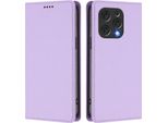 Custodia Per Telefono Cellulare Per Doogee N55 Plus, Custodia Magnetica Antiurto In Finto Cuoio Flip Cover Con Supporto Viola