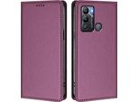 Custodia In Pelle Per Infinix Hot 12I / Hot 20I, Custodia Flip Magnetica In Finto Cuoio Con Supporto Viola