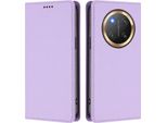 Custodia In Pelle Per Honor X9C/Magic7 Lite, Custodia Flip Magnetica In Finto Cuoio Con Supporto Viola Chiaro