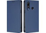 Custodia Per Telefono Cellulare Per Honor 20 Lite/Honor 10I, Flip Cover In Finto Cuoio Antiurto Magnetica Con Supporto Blu Scuro
