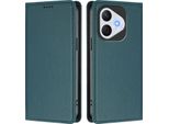 Custodia Per Telefono Cellulare Per Honor 400 Lite, Flip Cover In Finto Cuoio Antiurto Magnetica Con Supporto Verde