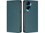 Custodia Per Telefono Cellulare Per Honor 90 Lite, Flip Cover In Finto Cuoio Antiurto Magnetica Con Supporto Verde