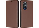 Custodia Per Telefono Cellulare Per Huawei Nova 9 Pro /Honor 50 Pro, Custodia Magnetica Antiurto In Finto Cuoio Flip Cover Con Supporto Marrone