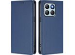 Custodia In Pelle Per Honor X8B, Flip Case Magnetico In Finto Cuoio Con Supporto Blu Scuro