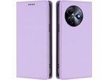 Custodia In Pelle Per Itel S24, Custodia Flip Magnetica In Finto Cuoio Con Supporto Viola Chiaro