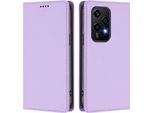 Custodia Per Telefono Cellulare Per Honor 200 Lite, Flip Cover In Finto Cuoio Antiurto Magnetica Con Supporto Viola