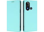Custodia In Pelle Per Blu C9, Flip Case Magnetico In Finto Cuoio Con Supporto Verde Menta
