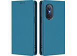 Custodia In Pelle Per Huawei Nova 9 Se/Honor 50 Se, Custodia Flip Magnetica In Finto Cuoio Con Supporto Lake Blu