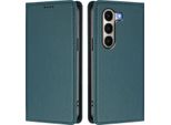 Custodia In Pelle Per Itel A95, Flip Case Magnetico In Finto Cuoio Con Supporto Verde