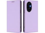Custodia Per Telefono Cellulare Per Honor 200 Pro, Flip Cover In Finto Cuoio Antiurto Magnetica Con Supporto Viola