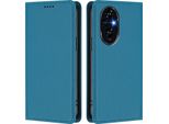 Custodia In Pelle Per Honor 200 Pro, Custodia Flip Magnetica In Finto Cuoio Con Supporto Lake Blu