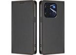 Custodia Per Cellulare Per Itel A60 / Itel A60S,Poliuretanoleather Flip Cover Custodia Magnetica Antiurto Con Supporto Nero