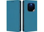 Custodia Per Telefono Cellulare Per Honor Gt Pro, Flip Cover In Finto Cuoio Antiurto Magnetica Con Supporto Blu